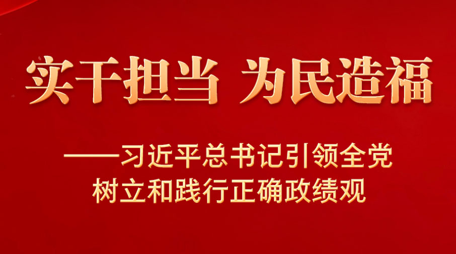 實干擔當 為民造?！暯娇倳浺I全黨樹立和踐行正確政績觀